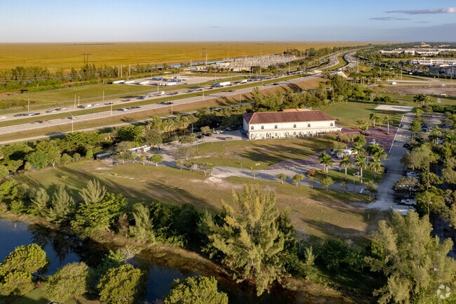 Salah Tawfik Elementary and Middle School in Sunrise, FL overlooking the Sawgrass Expressway.
