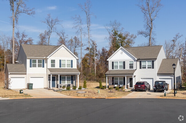 Close-set homes are a common sight in Reedy Fork Ranch.
