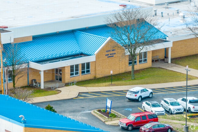 Take a quiet stroll through the serene campus of Derry Area Senior High School.