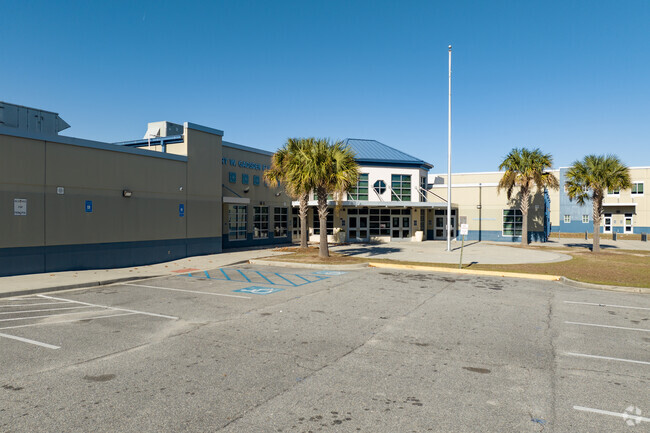 Gadsden Elementary School has ample parking.