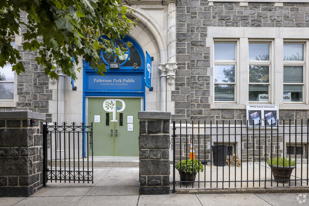 Patterson Park Public Charter School front entrance in Patterson Park.