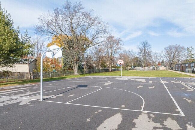 Students can enjoy the basketball courts at Smith Elementary School in Aurora, IL.
