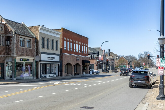 Downtown Barrington Hills offers a unique shopping style with historic buildings.