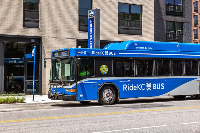Jump on the Ride KC Bus to anywhere in the Kansas City area.