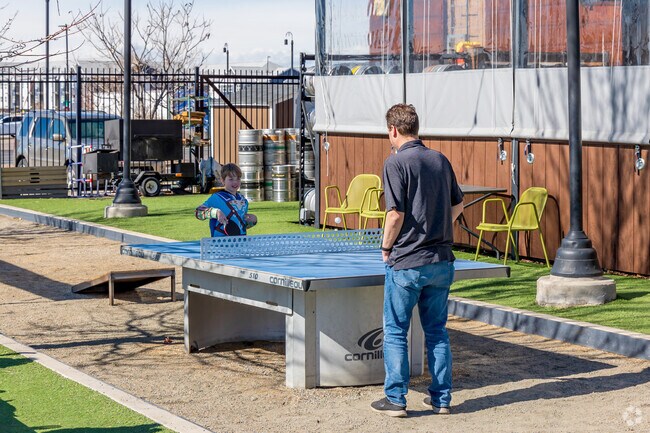 Green Valley Ranch Beer Garden has a 4,500-square-foot outdoor garden space with outdoor games.