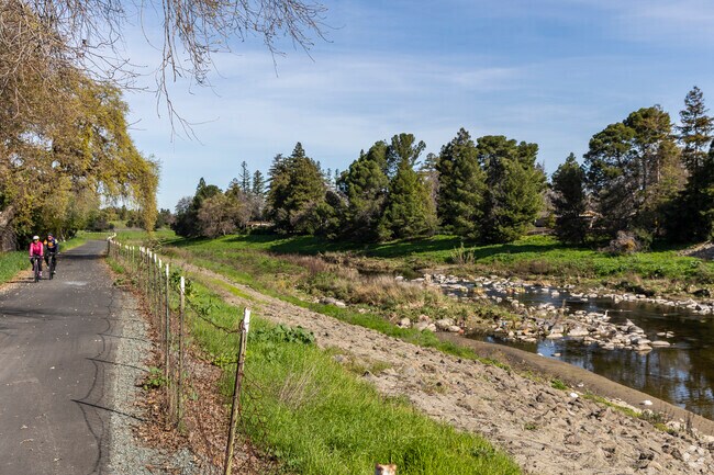 Monument Corridor's Iron Horse trail follows Walnut Creek.