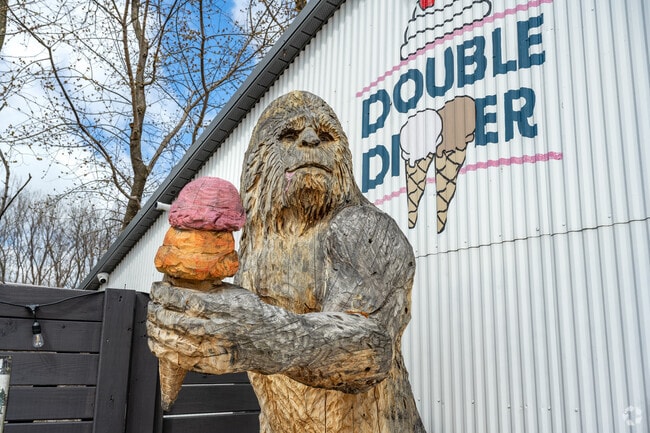 Harborcreek locals are encouraged to not feed the yeti at The Double Dipper Ice Cream Shop.