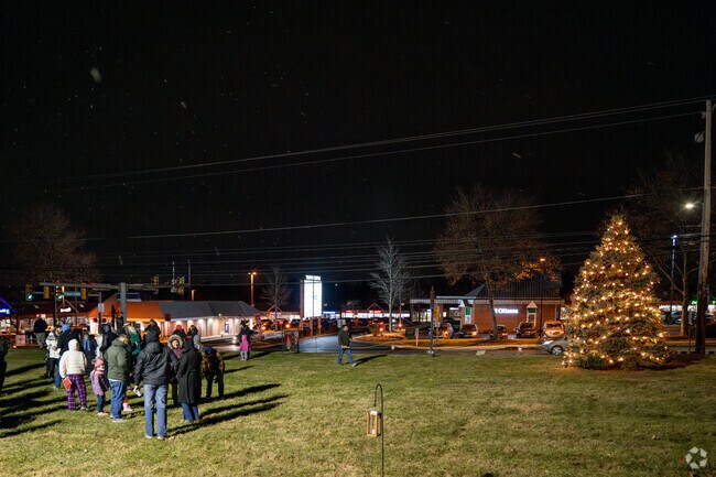 After a countdown, the Christmas tree shines at Trappe Tree Lighting.