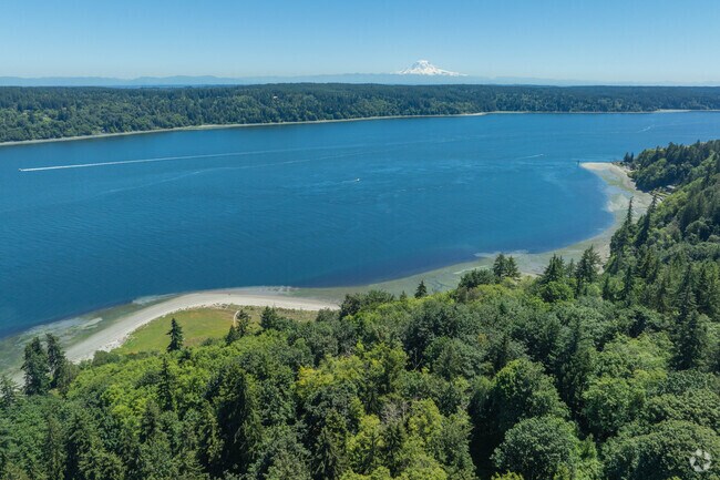 Anderson Point Park is the gem of  Olalla, with beaches, trails and views of the mountain.