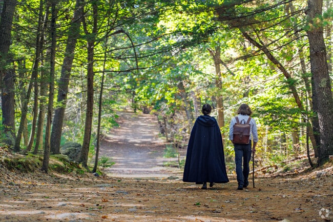 Indian Ridge locals hike the beautiful trails of Lynn Woods Reservation.