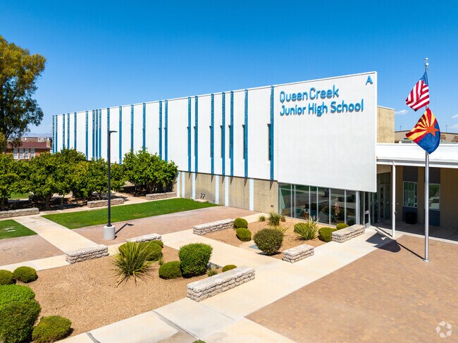 Queen Creek Junior High School shares an A-minus from Niche with Queen Creek Senior High School.