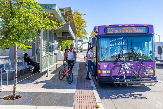 Enjoy hassle-free travel with public transit connecting Downtown Chandler to Arrowhead Meadows.