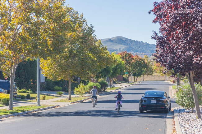 Kristopher Ranch is a very bicycle friendly neighborhood.