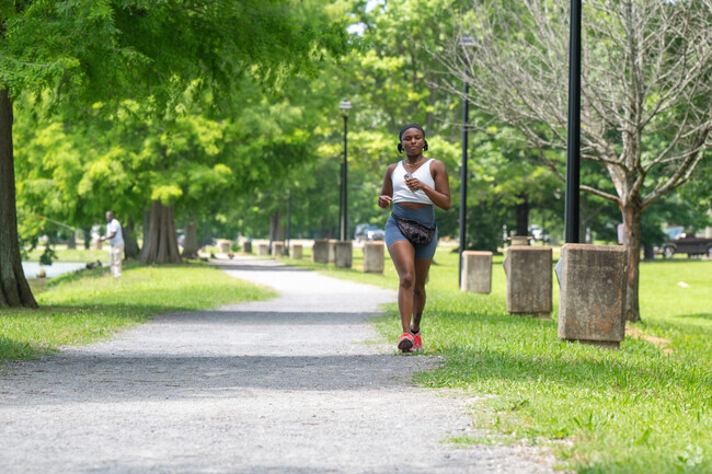 Eastlake Park's jogging trail along the waters edge offers scenic beauty as you exercise.