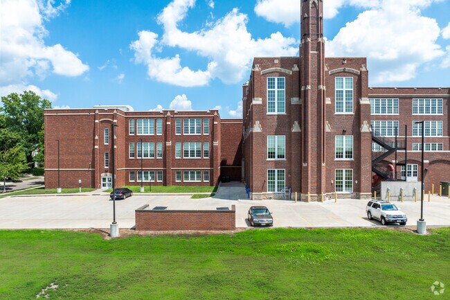 There are plenty of windows at Irving Middle School.