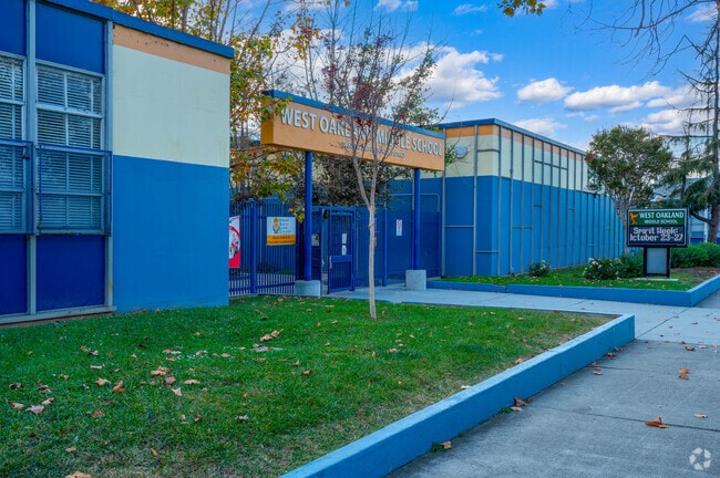 West Oakland Middle School entrance.