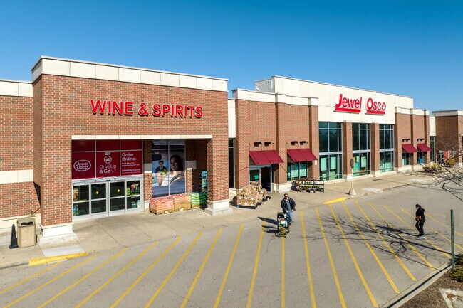 The closest grocery store is Jewel Osco located in Woodstock.