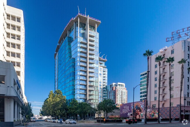 Beautiful High-rise condos are common in Downtown San Jose.