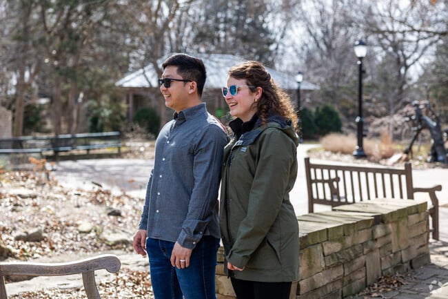 Admire the beautiful scenery in Botanica Gardens by Indian Hills Riverbend.