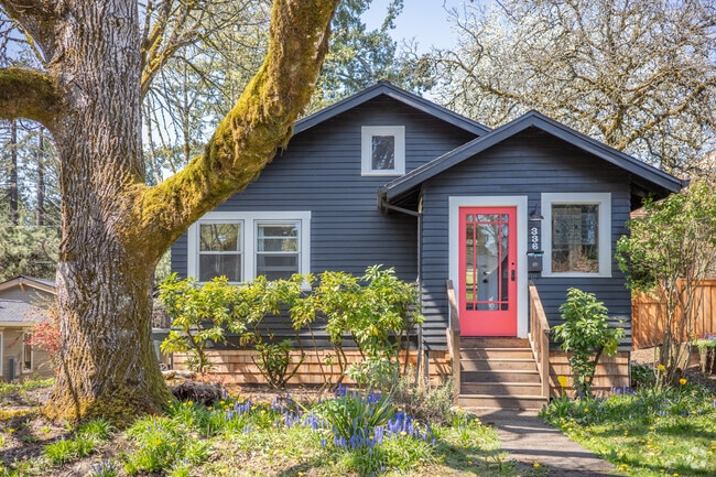 Remodeled bungalows are common in Evergreen.