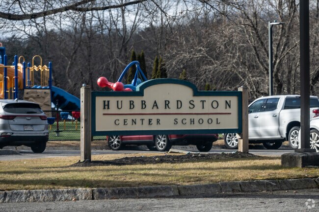 This is the sign our front of Hubbardston Center School.