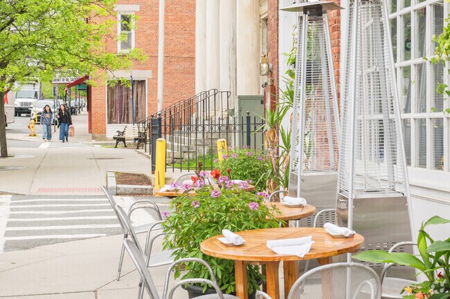 On Spring Street in Williamstown, Plates Mediterranean Bistro has indoor and outdoor dining.
