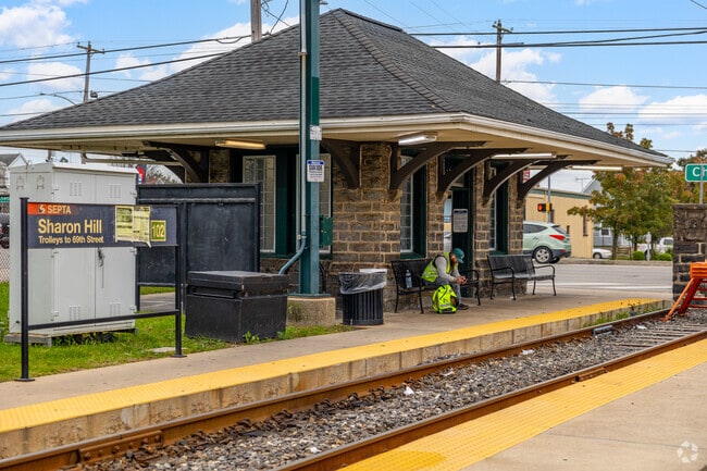 Take the trolley to work from Sharon Hill Station.