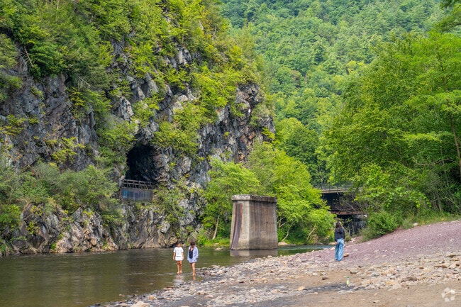 Explore the Lehigh River in the beautiful Lehigh Gorge State Park near Jim Thorpe.