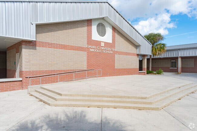 Students spend grades 6-8 at David C. Hinson Sr. Middle School.