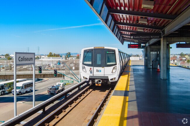 The BART station is just a short walk from the Coliseum neighborhood, making commuting easy.