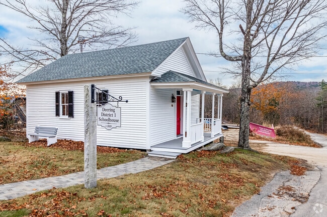 This is the original school house in the center of Deering.