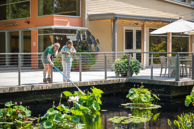 Explore your surroundings at the botanical gardens in New Holland Village.