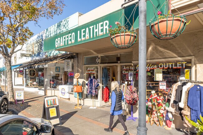 Graffeo Leather on Laurel Street, below Alder Manor, offers handcrafted goods in San Carlos.