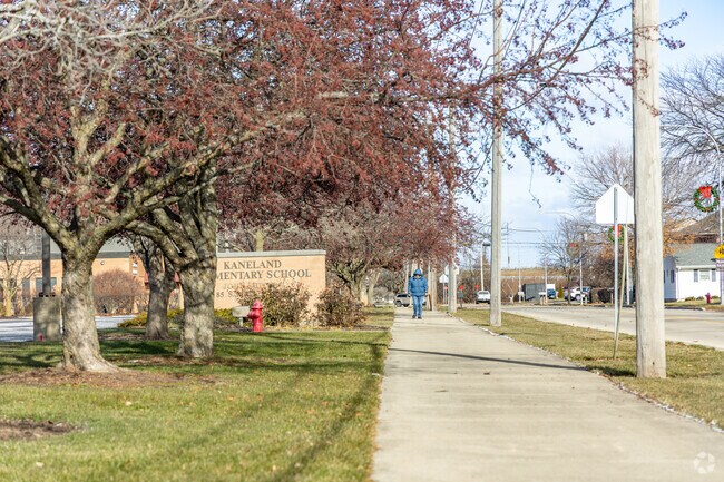 Kaneland Elementary School is near the Volunteer Park in Sugar Grove.