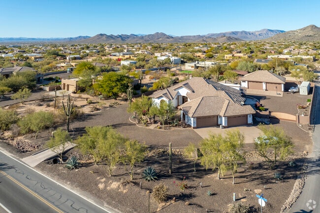 Some say tile roofs on Mediterranean style homes in Boulders can last up to 50 years.
