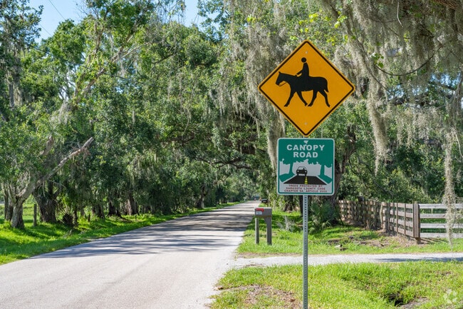 Horseback riding is very popular in Old Miakka.
