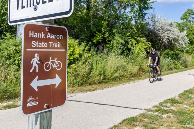 The Hank Aaron State Trail runs from Lake Michigan to Fair Park.