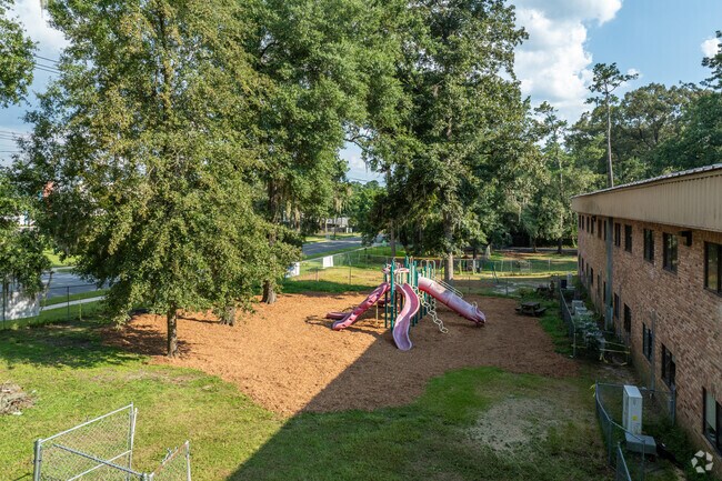 Students enjoy the playground at Westwood Hills Christian School.