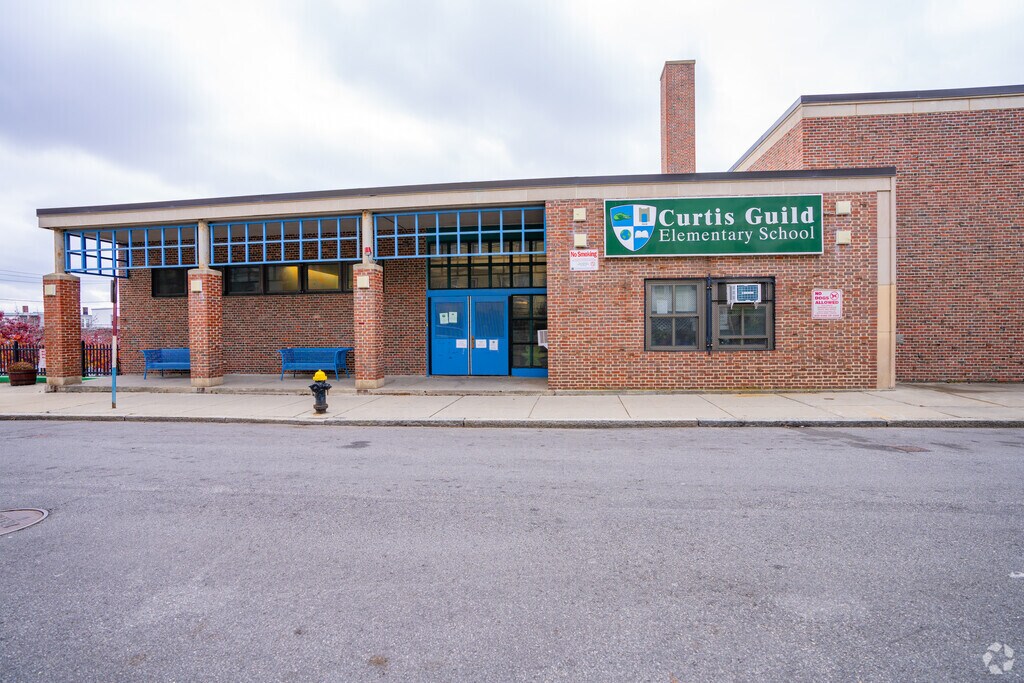 Curtis Guild Elementary is located in the Harbor View-Orient Heights neighborhood of Boston.