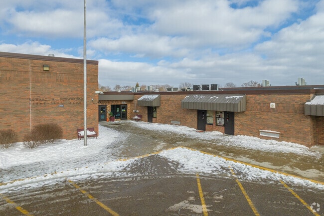 Front entrance at Schwarzkoff Elementary School.