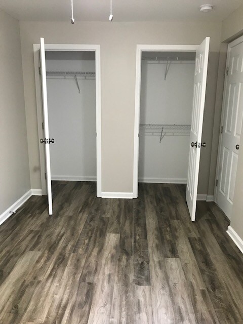 Master bedroom double closets