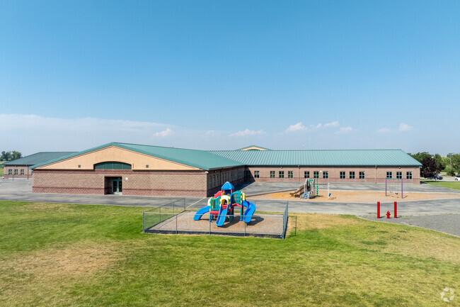 Southwest playgrounds at Purple Sage Elementary.