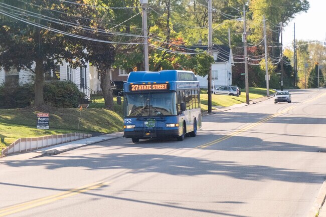 Erie Metropolitan Transit Authority buses reliably serve Mercyhurst residents.