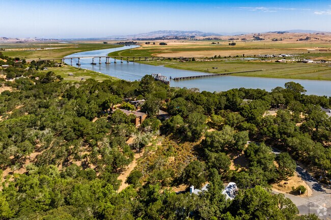 The Black Point sits right along the Petaluma River.
