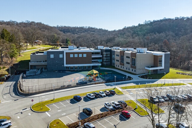 Franklin Regional Intermediate School is located across the street from the municipal building.