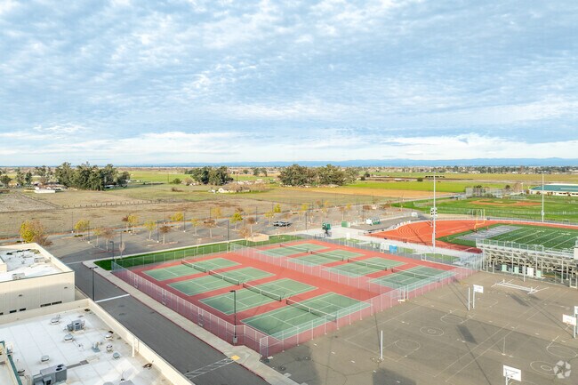 Play tennis at Liberty Ranch High School.
