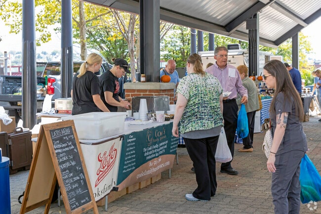 The Westfall community loves visiting the local farmers markets and meeting local vendors.