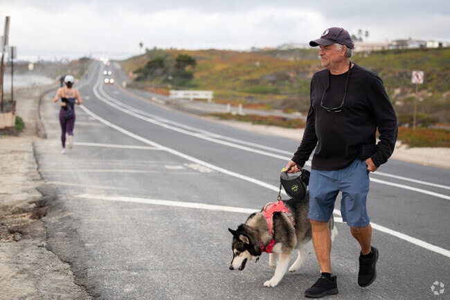 Its an easy walk across the street to the beach for stunning views in Carlsbad.
