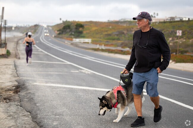 Its an easy walk across the street to the beach for stunning views in Carlsbad.