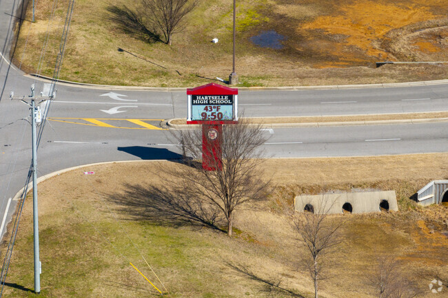 Front sign for Hartselle High School in Hartselle Alabama.